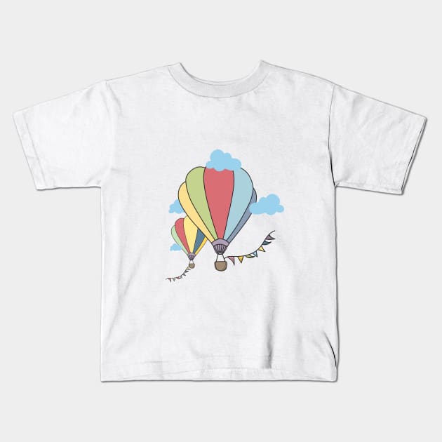 Sky Up Kids T-Shirt by novaya